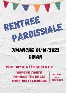 Rentrée paroissiale Dinan