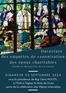 Ouverture des enquêtes de canonisation des époux charitables @ Eglise Saint Malo | Dinan | Bretagne | France