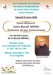 A la découverte de Saint Benoit Menni